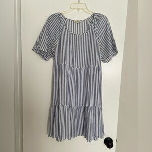 Striped women’s dress, knee length, X-Small